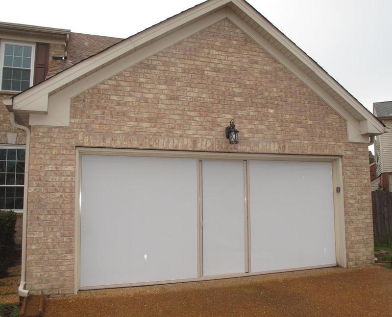 White PVC Coated Polyester Screen | 8–16' W | 9' or 10' H