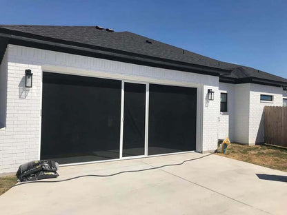 Black PVC Coated Polyester Screen | 6–18' W | 7' or 8' H