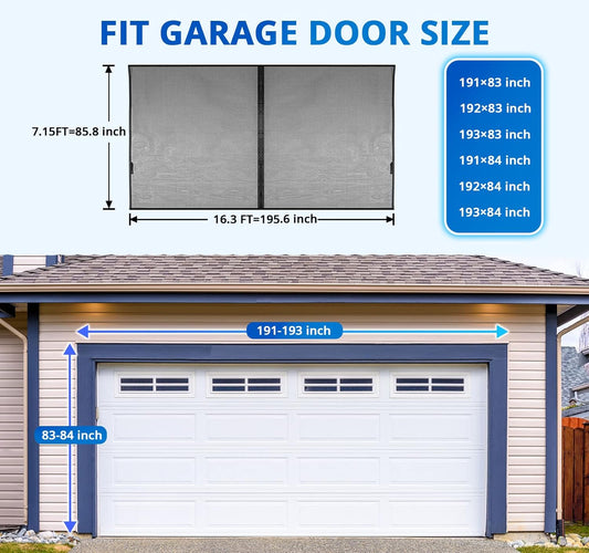 Magnetic Garage Door Screen – Delivered & Installed
