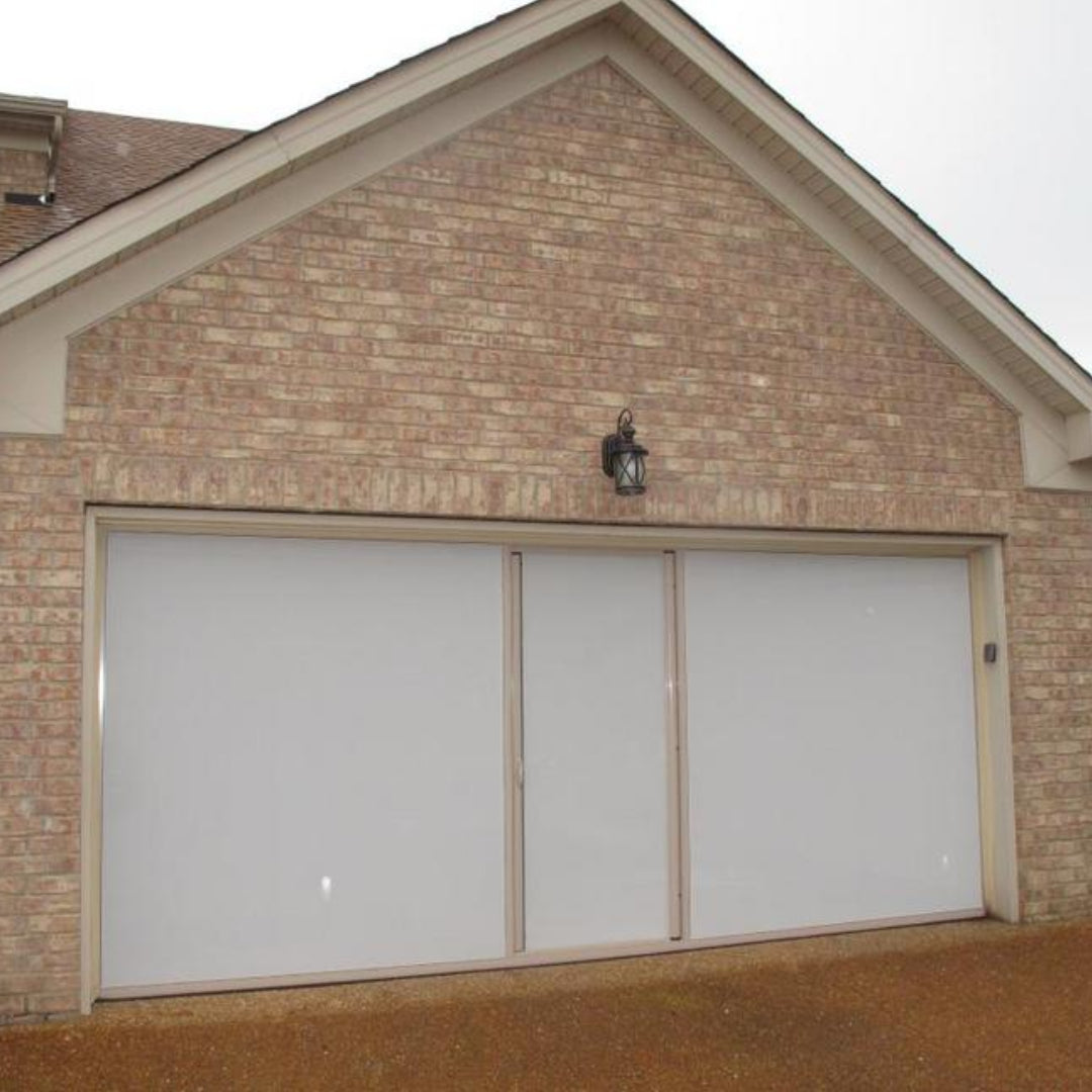 White PVC Coated Polyester Screen | 6–18' W | 7' or 8' H - Affirm