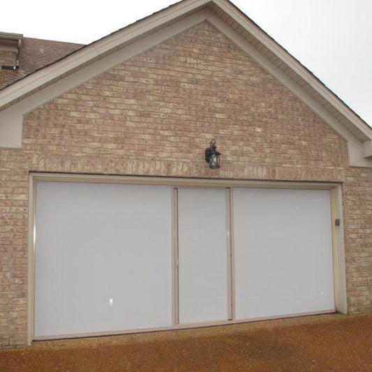 White PVC Coated Polyester Screen | 6–18' W | 7' or 8' H