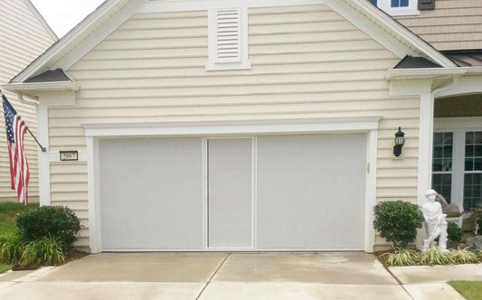 White PVC Coated Polyester Screen | 6–18' W | 7' or 8' H